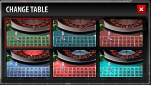 premier roulette change table